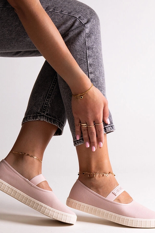 Pink sneakers Big Star NN274606