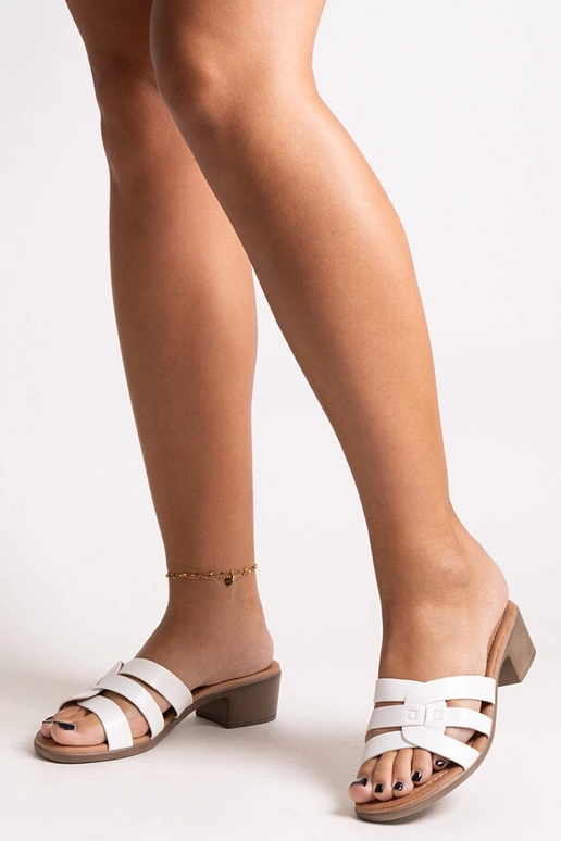 Hvide Lidiene højhælede muldyr Hvide Lidiene højhælede muldyr