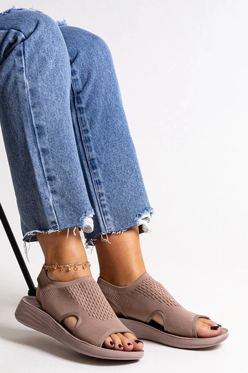 Brune platformssandaler Rawia 2