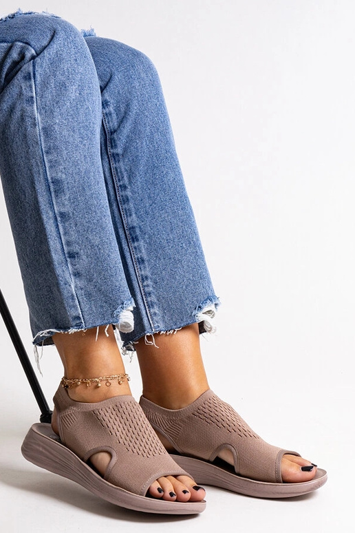 Brune platformssandaler Rawia