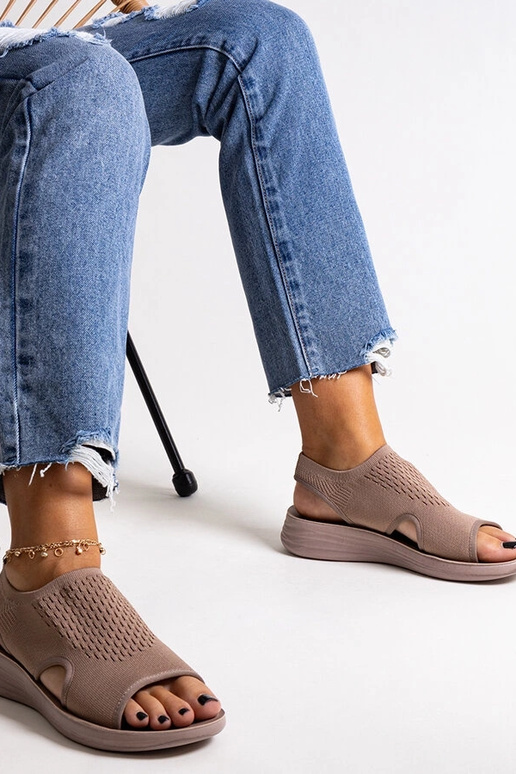 Brune platformssandaler Rawia