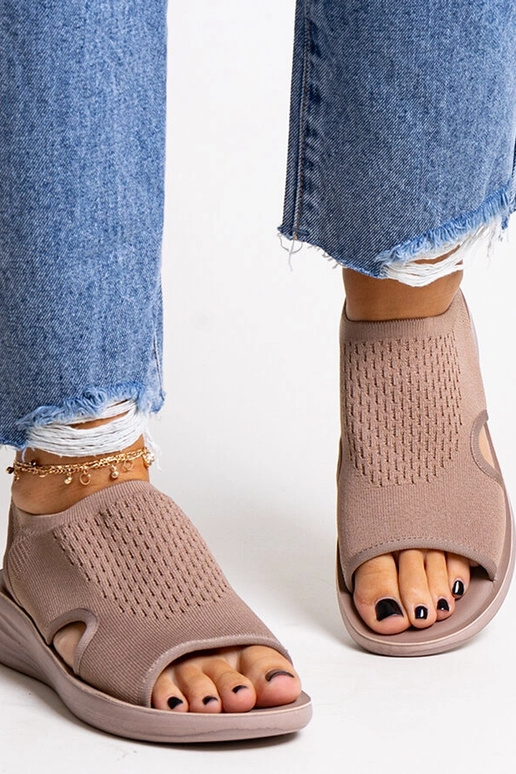 Brune platformssandaler Rawia