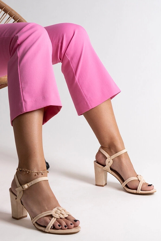 Beige Shama højhælede sandaler Beige Shama højhælede sandaler