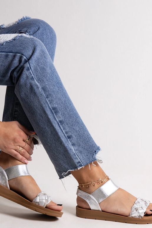 Aldona sandaler i sølv Aldona sandaler i sølv