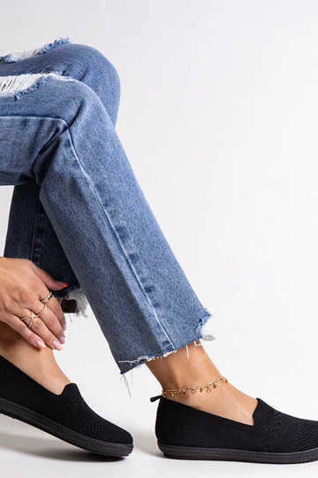 Shadhi Black Slip-On stof... 2