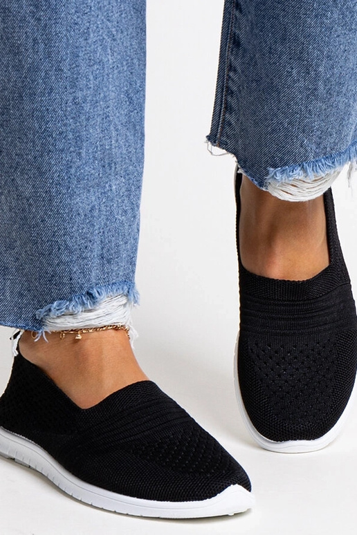 Sorte Shalha Slip-On Sneakers Sorte Shalha Slip-On Sneakers