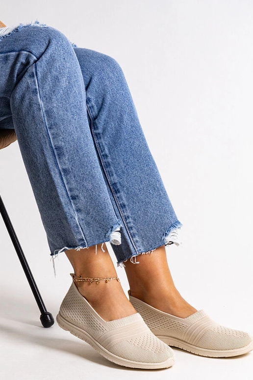 Beige Shalha Slip-On Sneakers