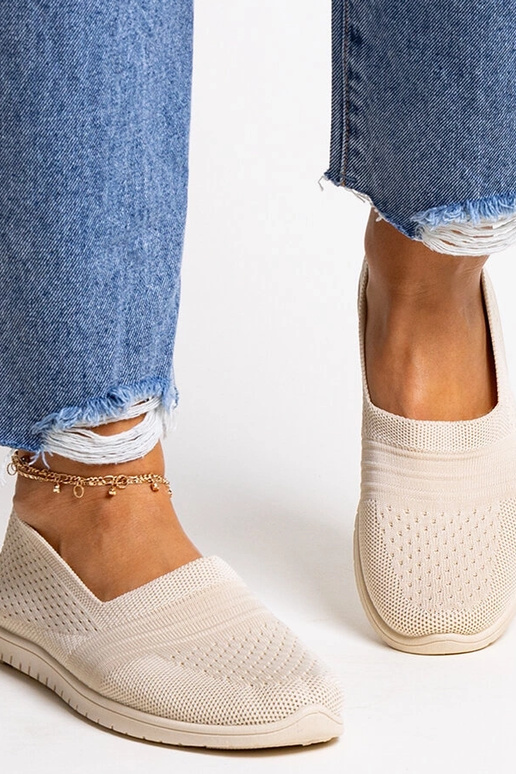 Beige Shalha Slip-On Sneakers