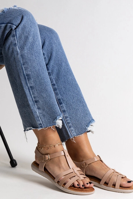 Pink øko lædersandaler Grimalda Pink øko lædersandaler Grimalda