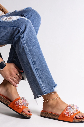 Orange flip-flops dekoreret... 2