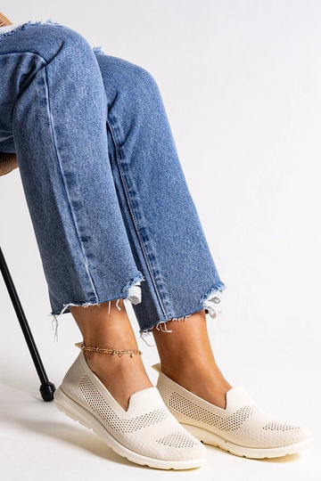 Beige sneakers med skumsål... 2