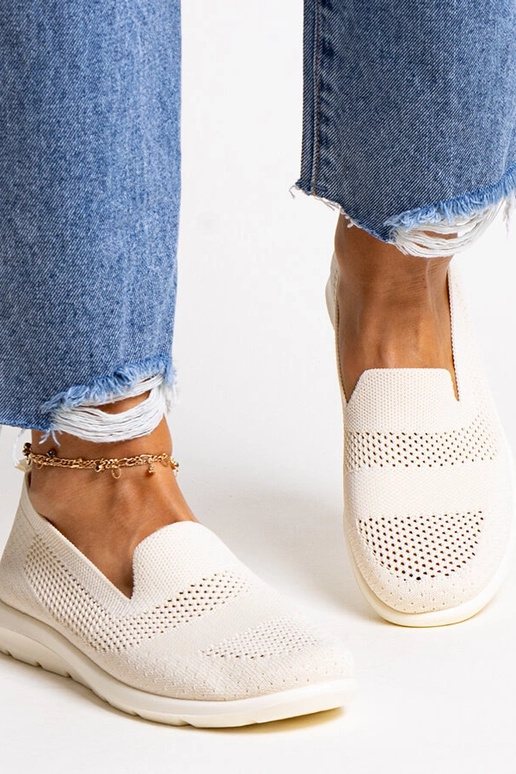 Beige sneakers med skumsål fra Rahima