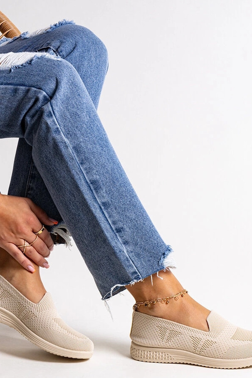 Beige Abadly Slip-On Sneakers