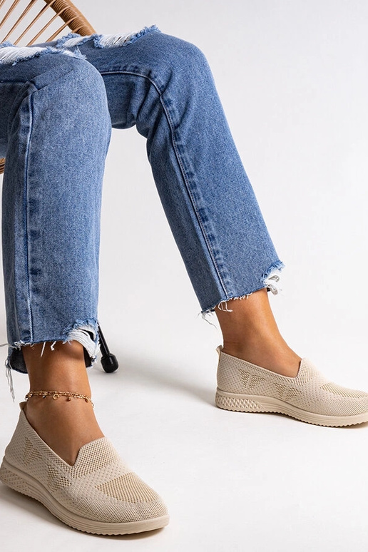 Beige Abadly Slip-On Sneakers