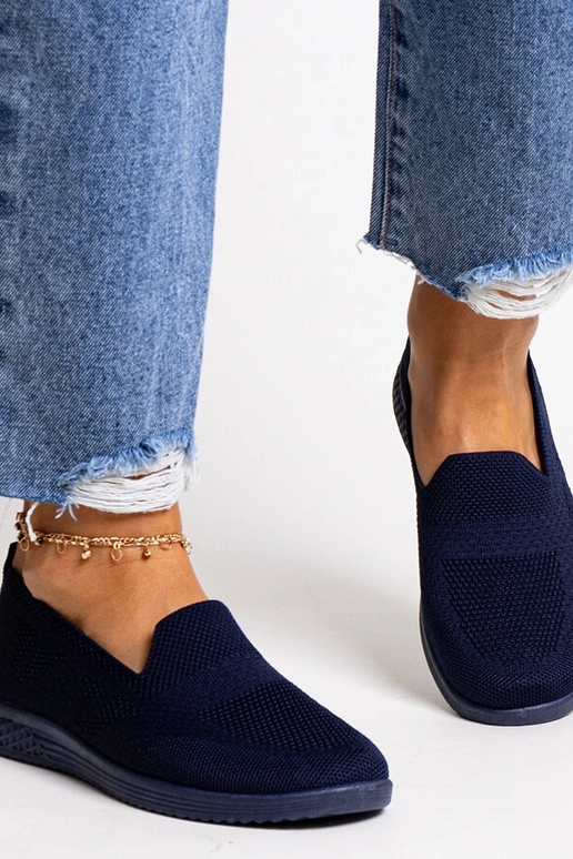 Abadly Navy Slip-On Sneakers