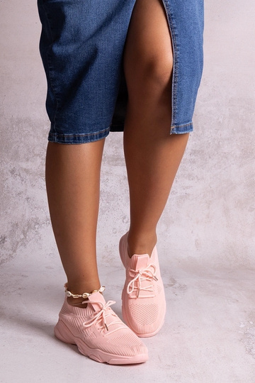 Madi pink stof sneakers