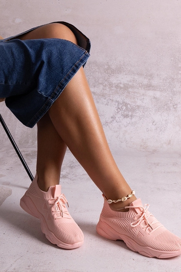 Madi pink stof sneakers 2