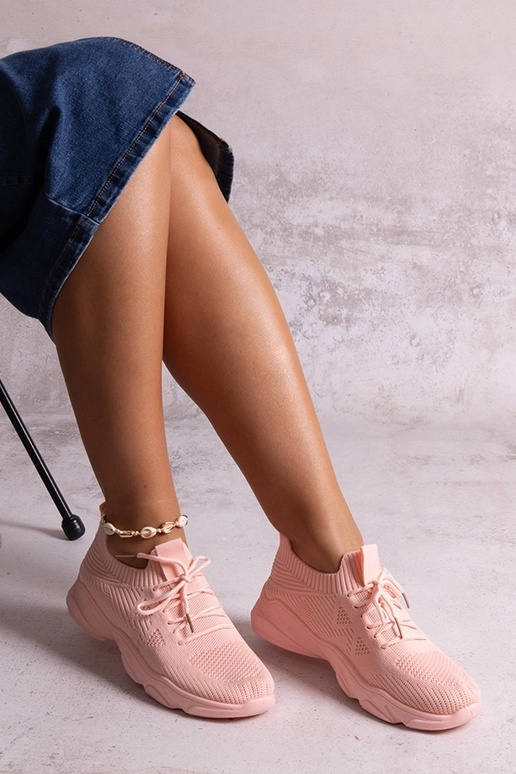 Madi pink stof sneakers