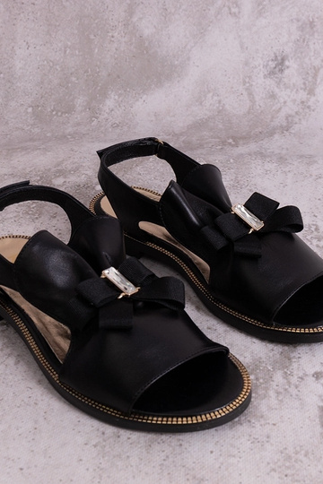 Zwarte sandalen met strik... 2