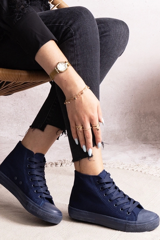 Marineblå Rafife high top sneakers