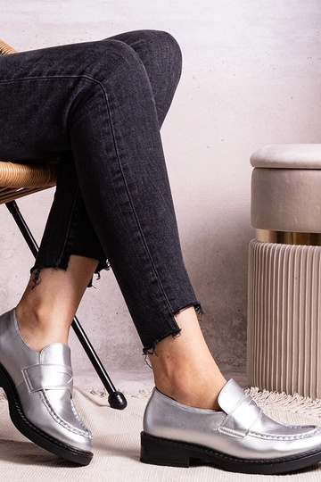 Sølv elegante Élodie loafers 2