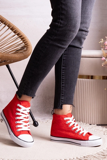 Røde high-top sneakers med... 2
