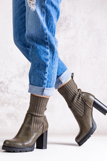 Grønne ankelstøvler med... 2