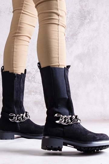 Sorte ankelstøvler til...