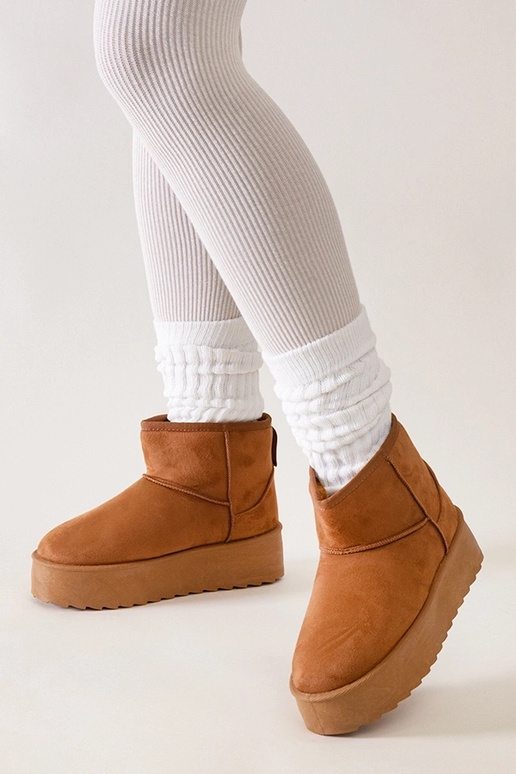 Brune afslappede snestøvler på Thaisa...