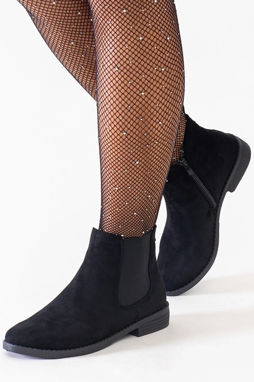 Zwarte klassieke enkel laarzen met...