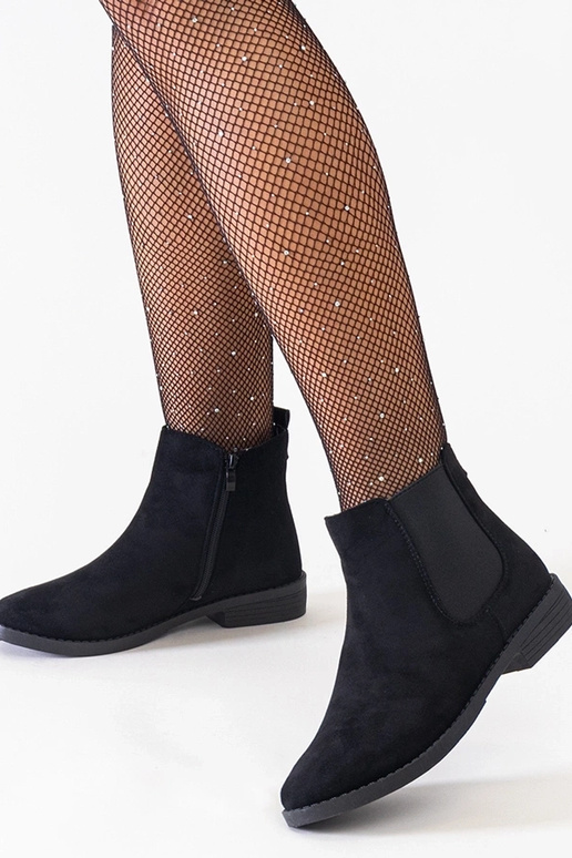 Zwarte klassieke enkel laarzen met...