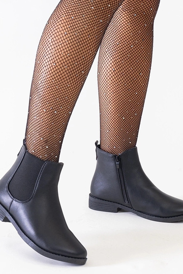 Zwarte klassieke enkelhoge...