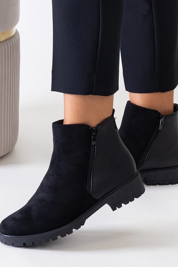 Zwarte kunstsuède platform... 2