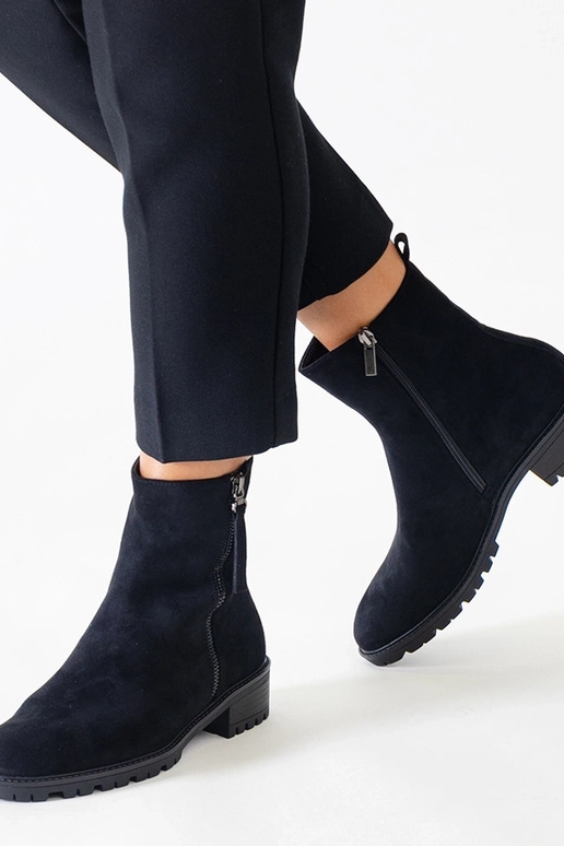 Zwarte hoge platform schoenen van...