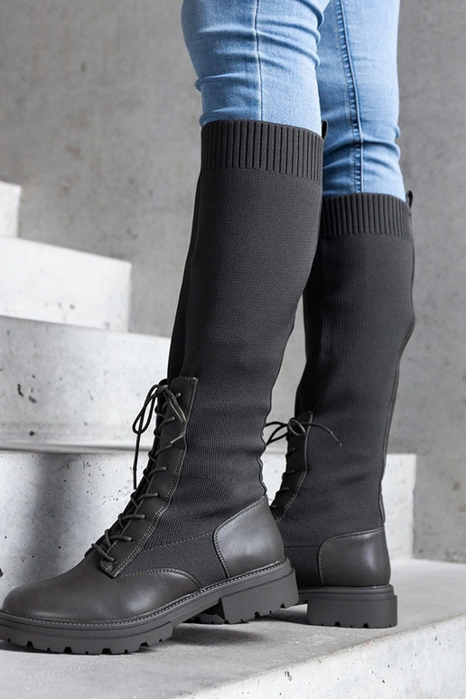 Grønne slip-on støvler med en...