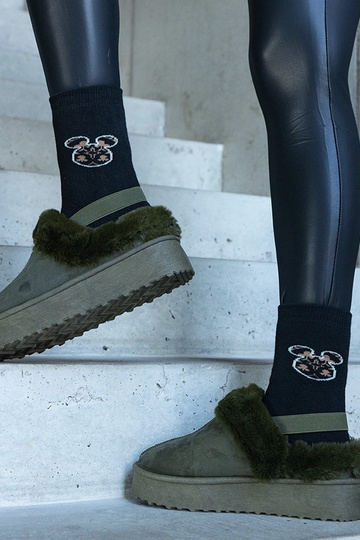 Grønne hjemmesko på...