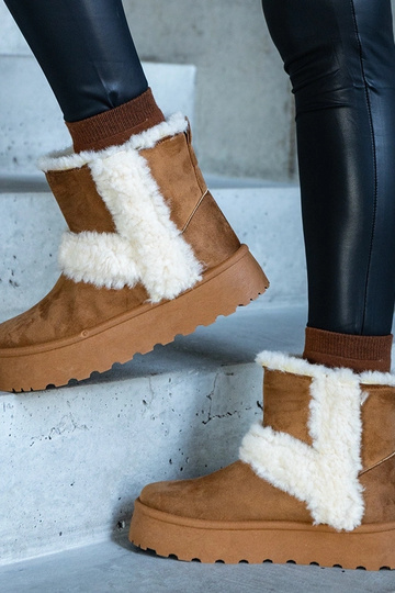 Brune snestøvler i...