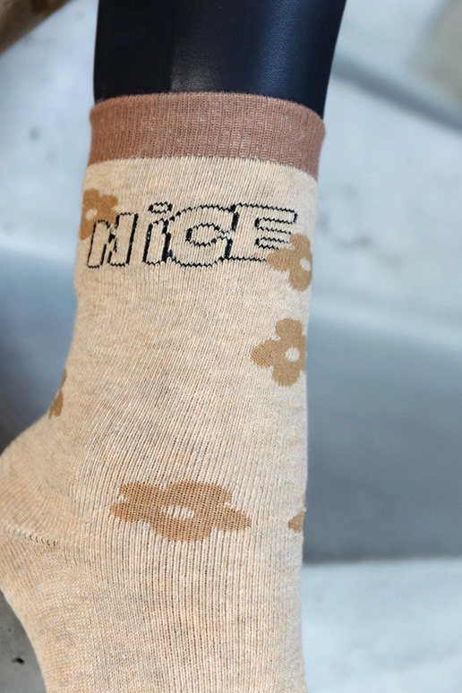 Beige varme sokker Sella