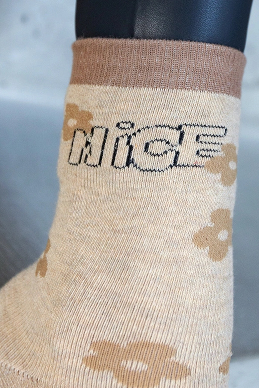 Beige varme sokker Sella