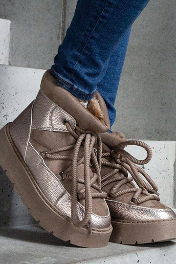 Mørkebeige pelsforede... 2