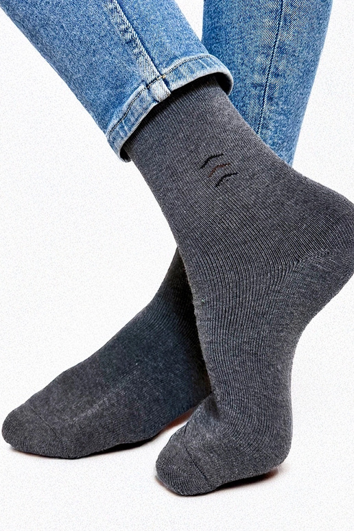 Grijze heren warme sokken Narus
