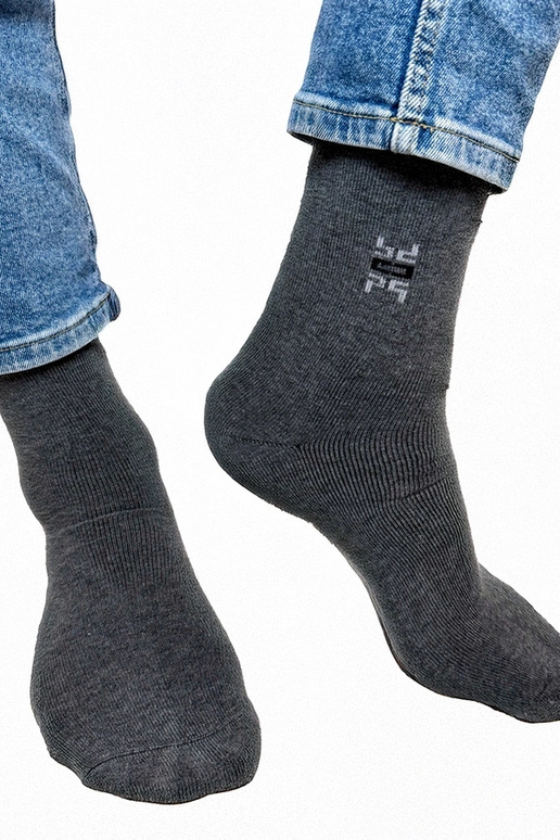 Grijze heren warme sokken Narus