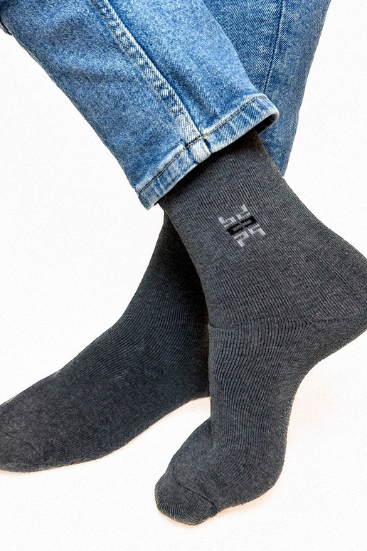 Grijze heren warme sokken Narus