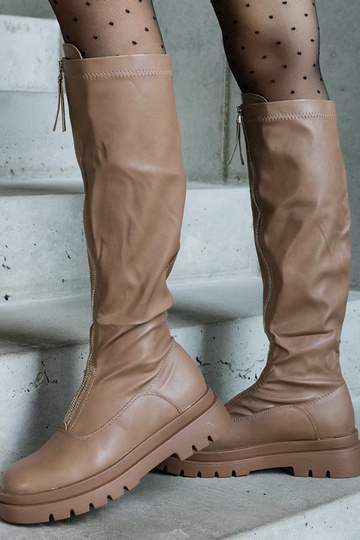 Bruine laarzen van eco-leer... 2