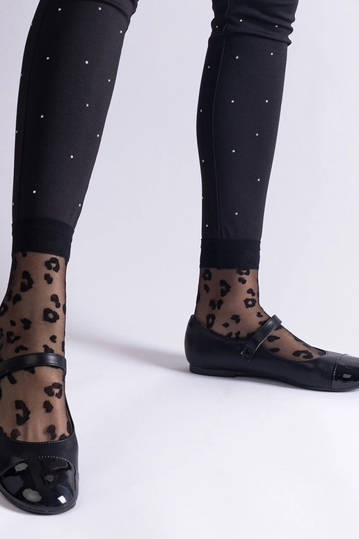 Sorte lakballerinaer med... Sorte lakballerinaer med...