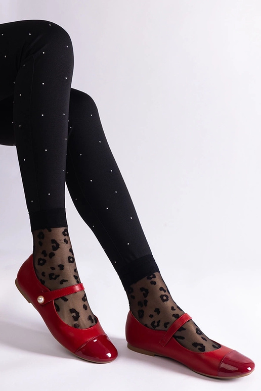 Røde lakballerinaer med velcrolukning... Røde lakballerinaer med velcrolukning...