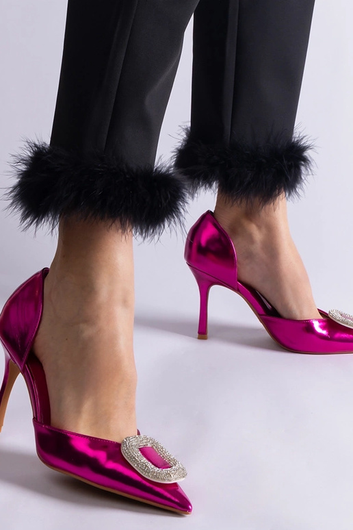 Pink høje hæle dekoreret med Coluga... Pink høje hæle dekoreret med Coluga...