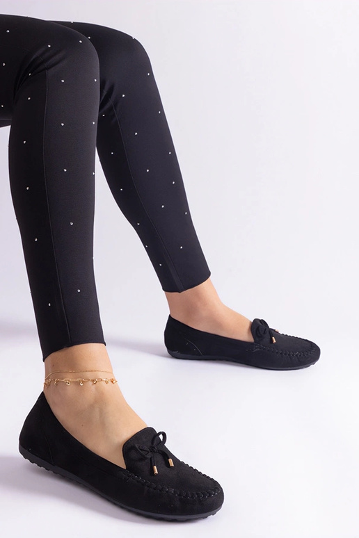 Gemre Dame mokkasiner i sort ruskind... Gemre Dame mokkasiner i sort ruskind...