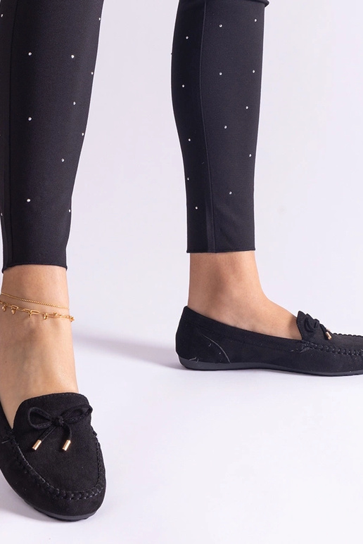 Gemre Dame mokkasiner i sort ruskind... Gemre Dame mokkasiner i sort ruskind...