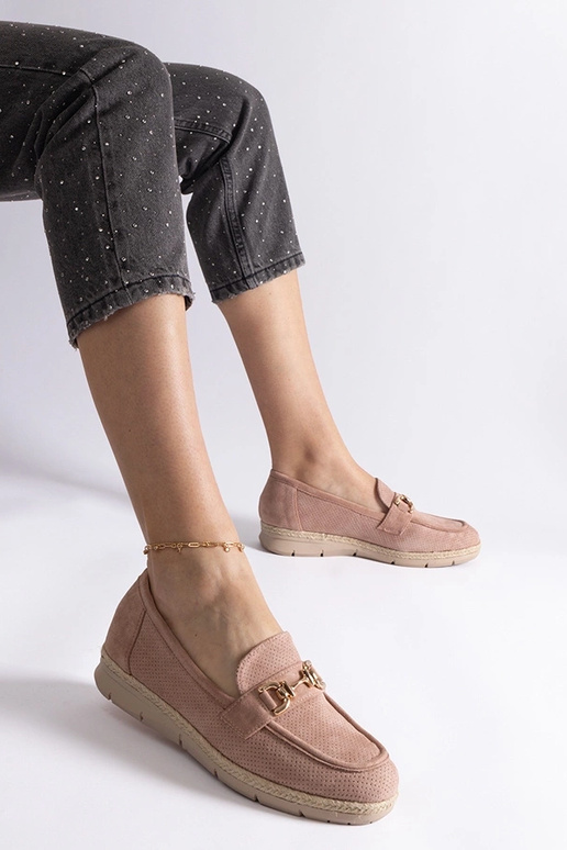 Crème kleurige dames schoenen van...